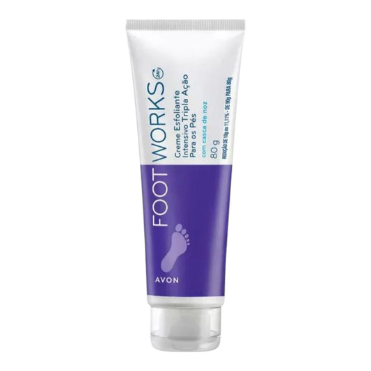 Avon Foot Works Creme Esfoliante Tripla Ação para Pés – Avon