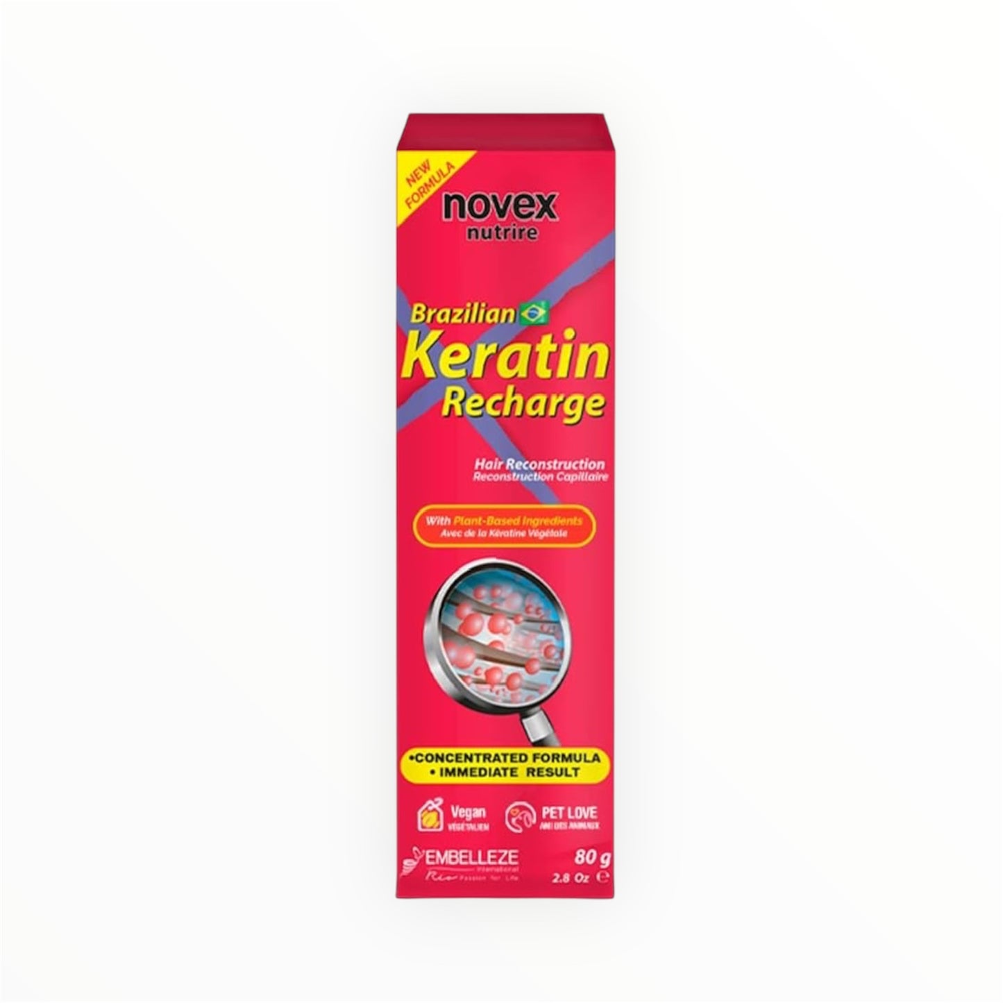 Novex Recarga de Queratina – Tratamento Reconstrutor Líquido 2.82 oz (80ml)