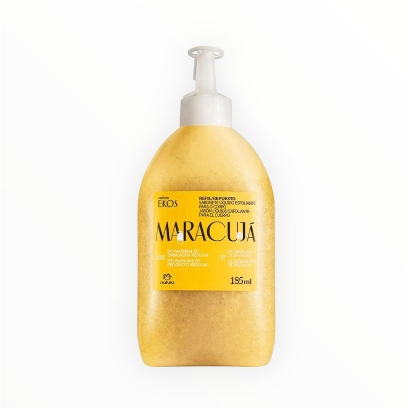 Refil Ekos Sabonete Líquido Esfoliante Maracujá 185ml