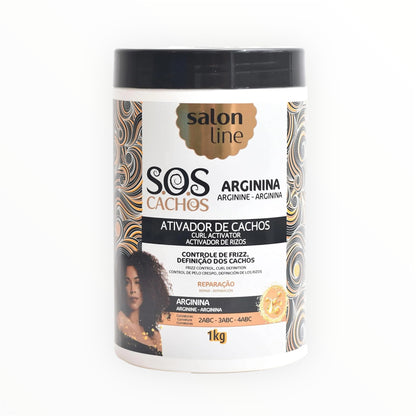 Salon Line SOS Ativador de Cachos Arginina Reparação – 1kg