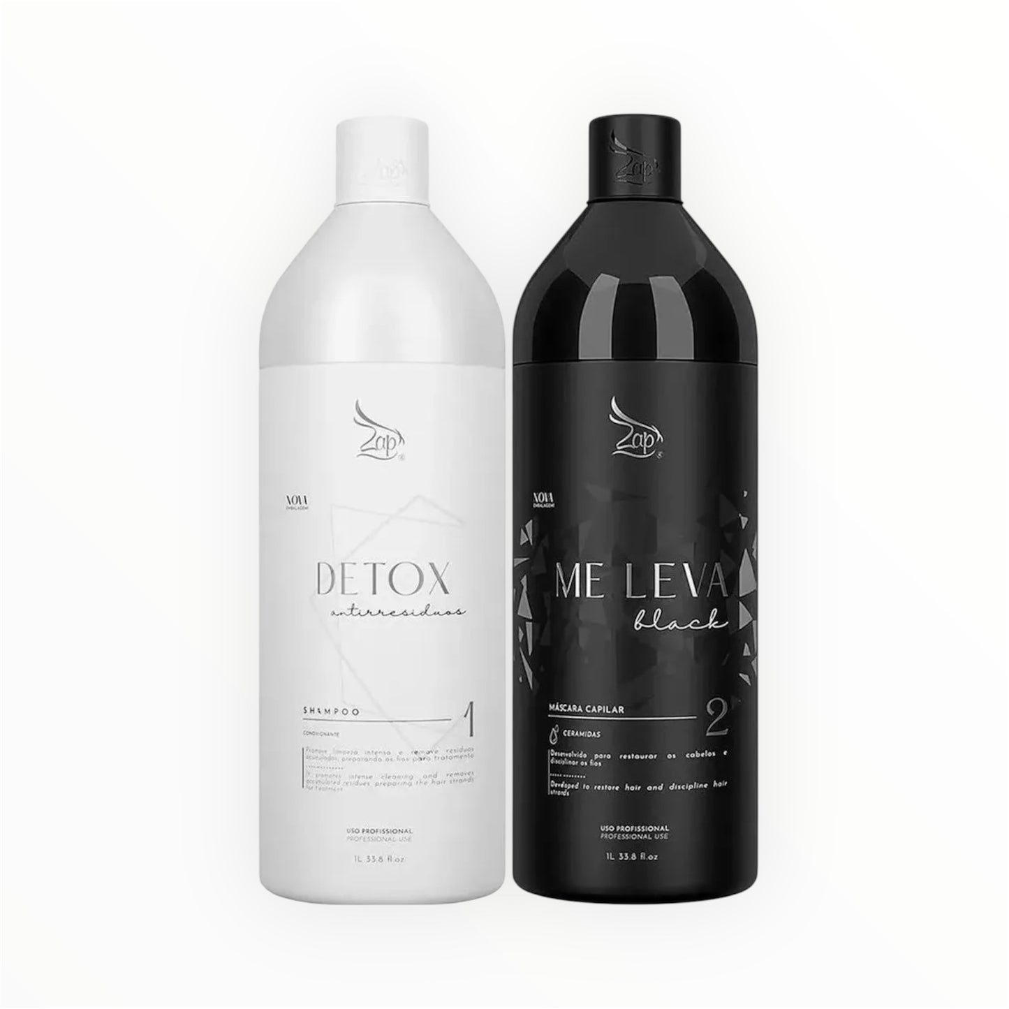 Kit Progressiva Definitiva + Shampoo Detox 1 Litro Cada