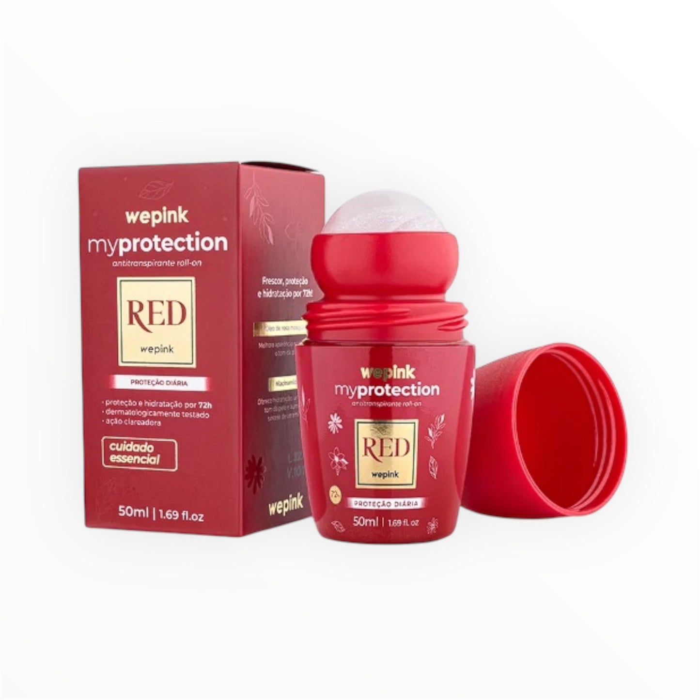 Desodorante Antitranspirante Roll-on Red 50ml - Wepink