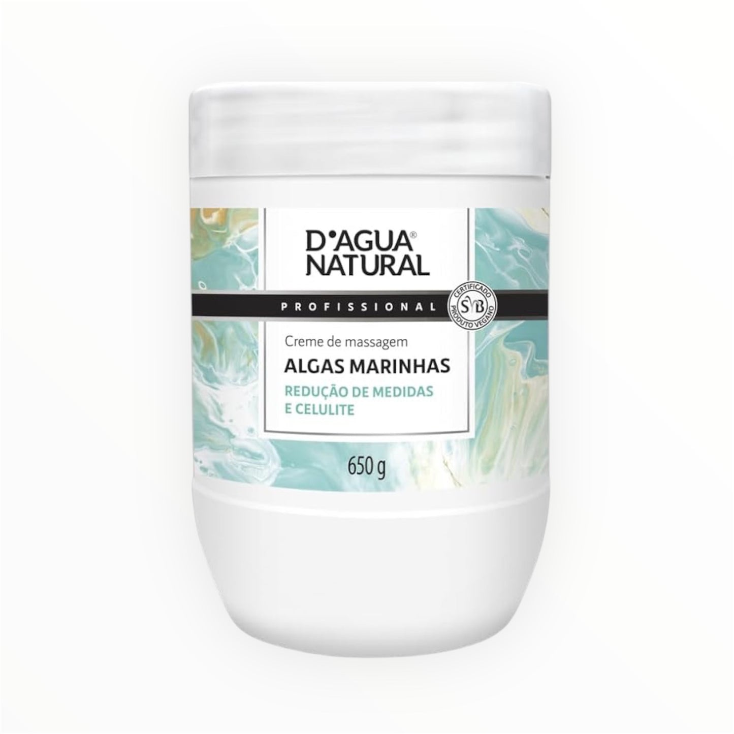 Creme De Massagem Algas Marinhas 650g Dagua Natural Celulite