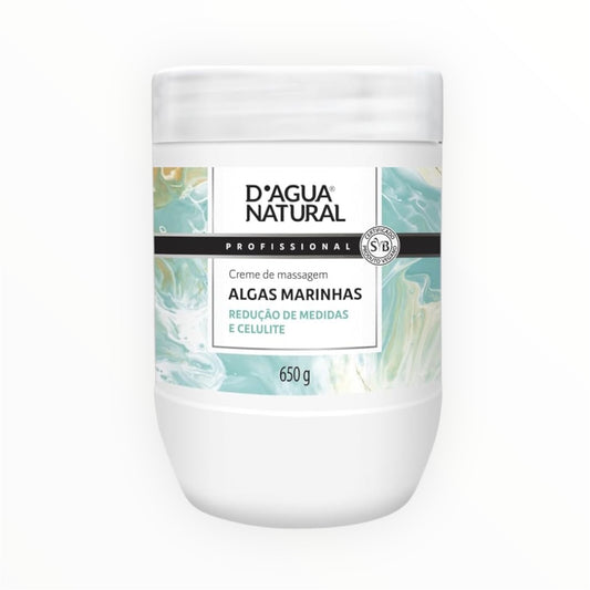 Creme De Massagem Algas Marinhas 650g Dagua Natural Celulite