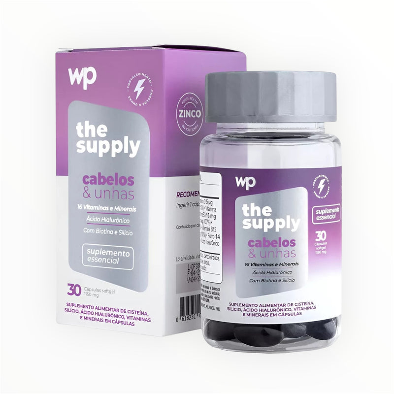 WPink Hair and Nails Beauty Supplement – 30 Softgel Capsules – WP