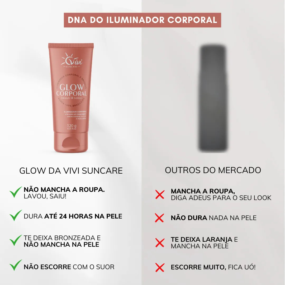 Iluminador Corporal Glow 120ml Vivi Suncare