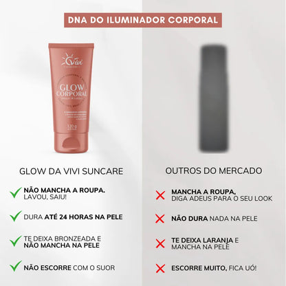 Iluminador Corporal Glow 120ml Vivi Suncare