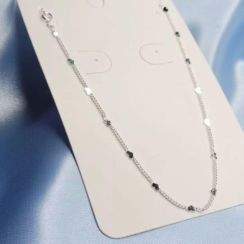 Heart Choker Necklace – Silver-Plated Elegance