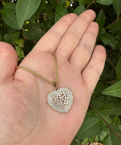 Baiano Chain 45cm  with Heart Pendant