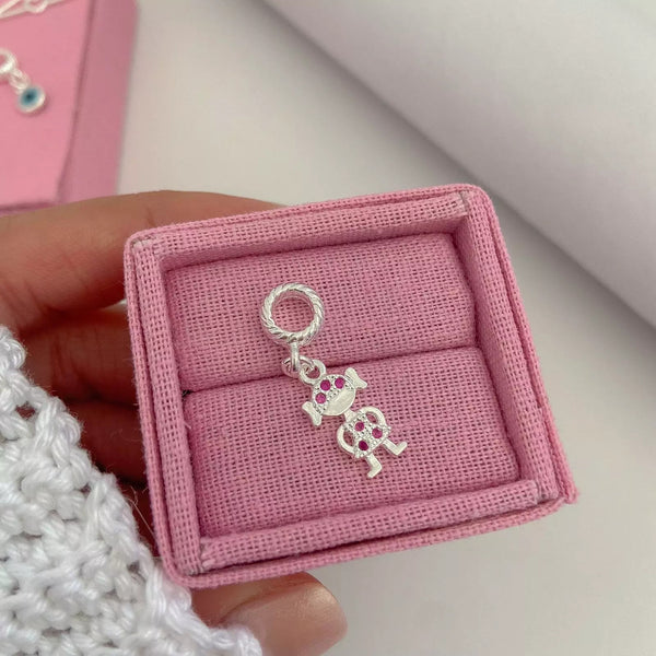 Girl Charm – Silver-Plated & Adorable