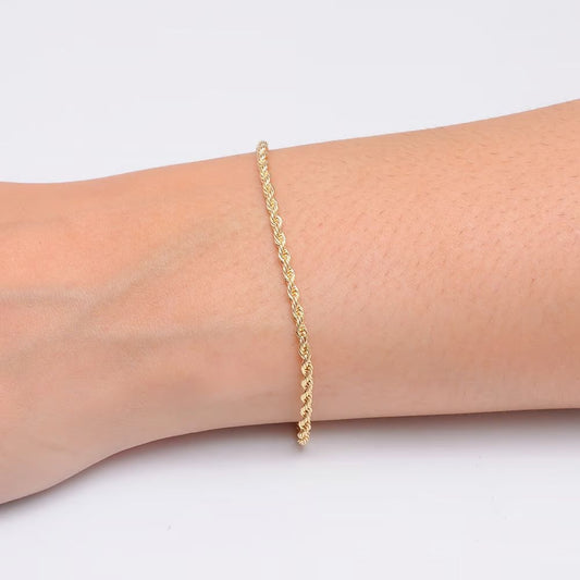 Baiano Cord Bracelet – 18K Gold-Plated Elegance