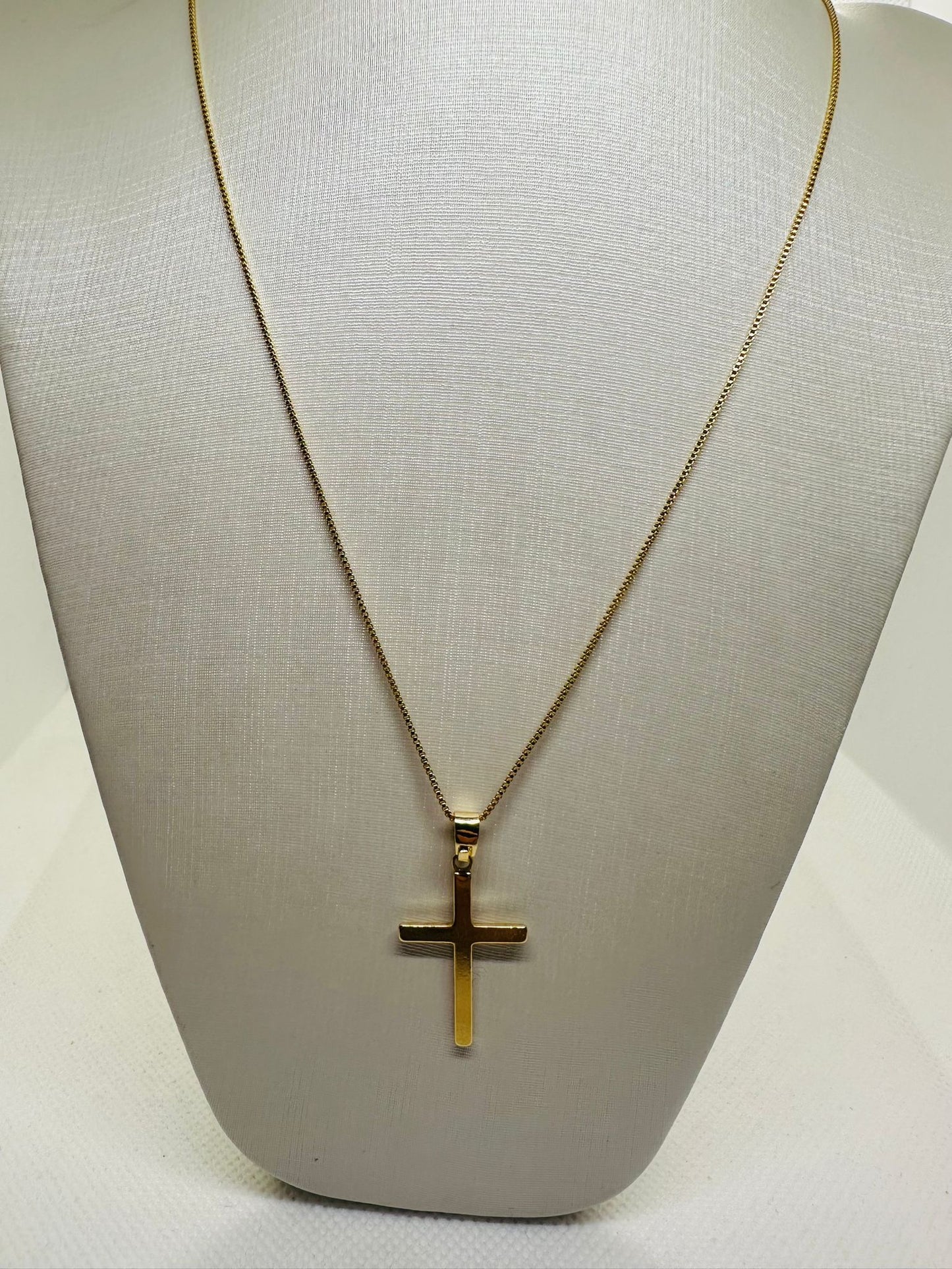 Venetian Chain 60cm with Cross Pendant – Classic Elegance and Faith