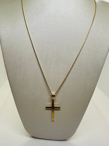 Venetian Chain 60cm with Cross Pendant – Classic Elegance and Faith