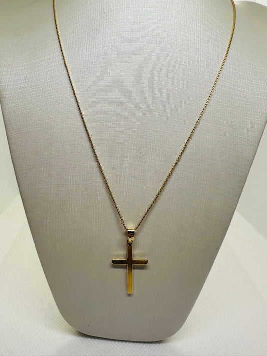 Venetian Chain 60cm with Cross Pendant – Classic Elegance and Faith