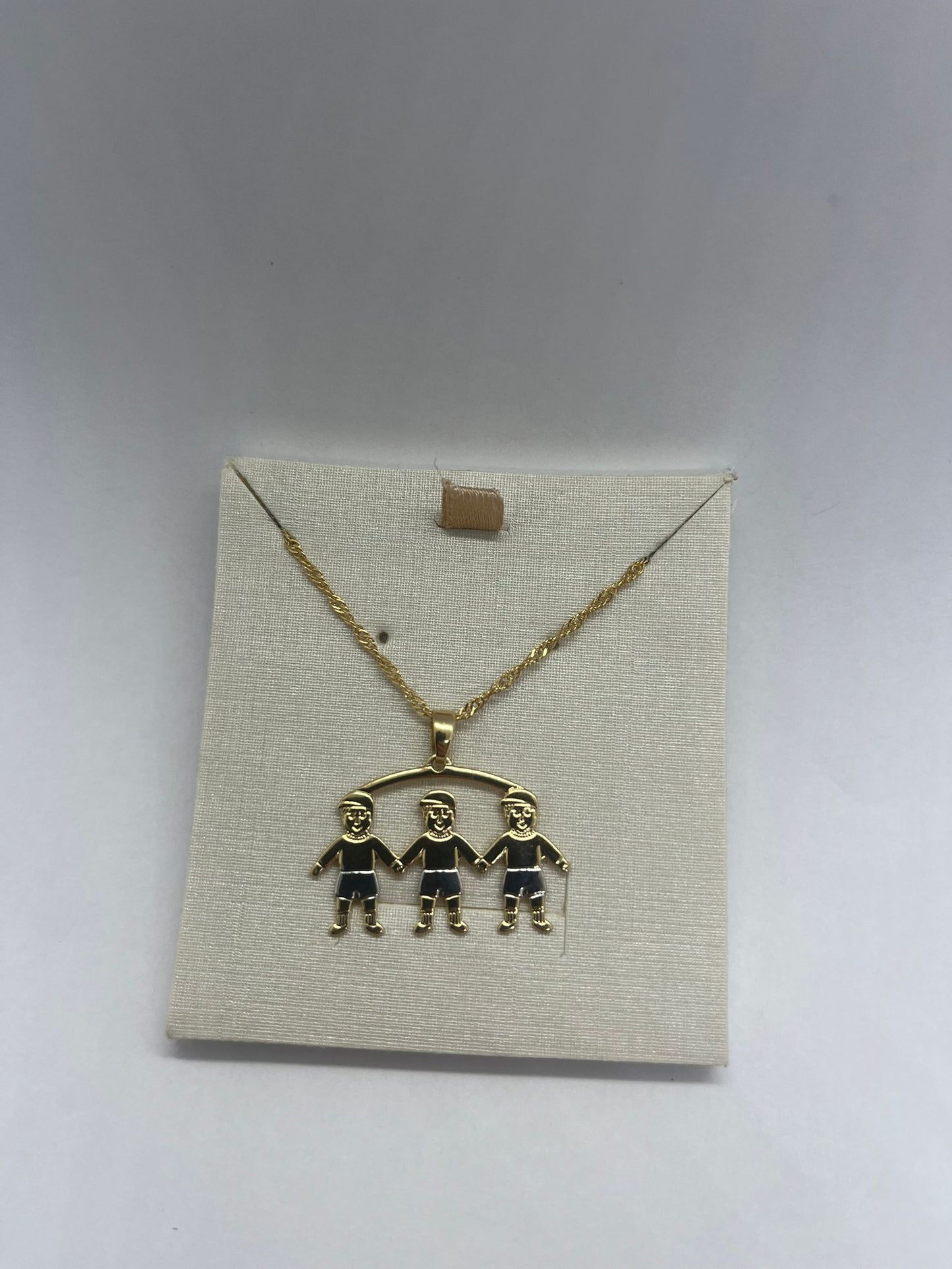 Necklace with Pendant of Three Boys