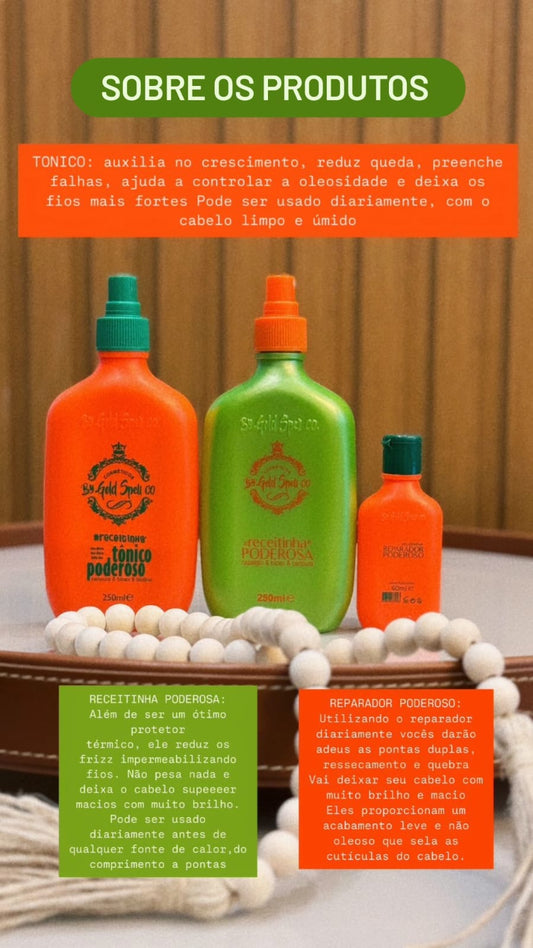 Kit #Receitinha Poderosa – Transformação Capilar Completa