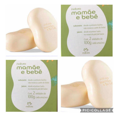 Natura Mamãe e Bebê – Sabonete em Barra (2 unidades, 100g cada)