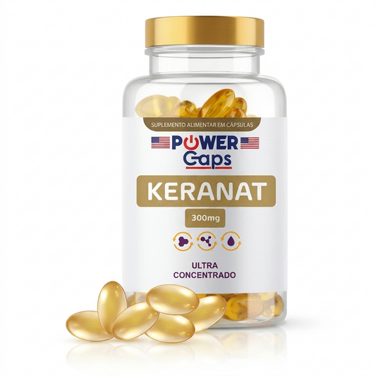 Keranat Power Caps 300mg 60 Cápsulas – Suplemento Alimentar