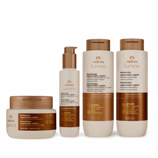 Kit Lumina Antissinais Regenerador Capilar Completo – 4 produtos