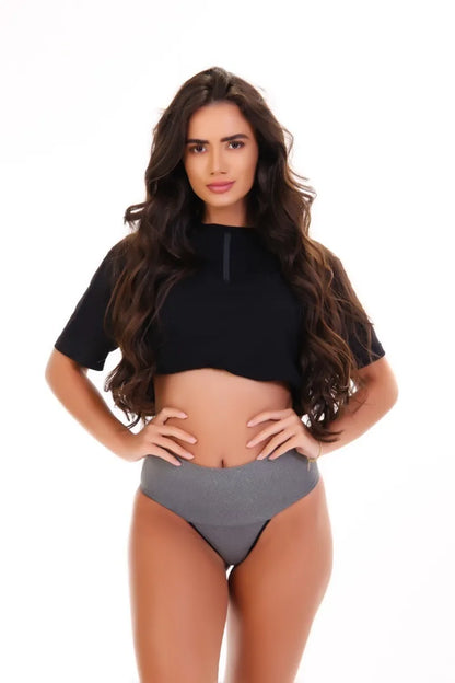 Calcinha Fitness Modeladora Cós Alto – Alta Compressão
