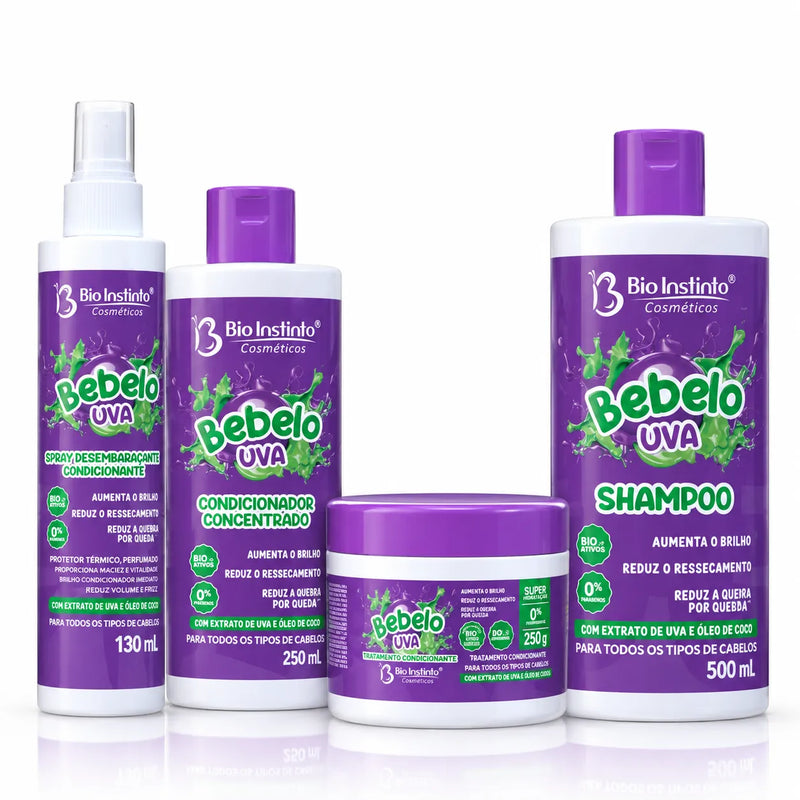 Kit Capilar Bebelo Uva 4 Itens – Bio Instinto