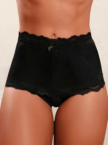 Calcinha Cinta Cintura Alta Renda Luxo Modeladora