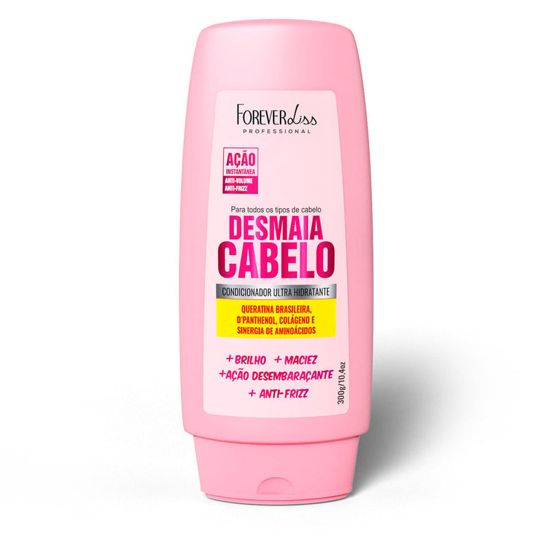 Kit Desmaia Cabelo Forever Liss – Shampoo, Máscara, Condicionador e Sérum