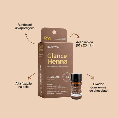 Kit Henna Glance Mini Chocolate – Rare Way