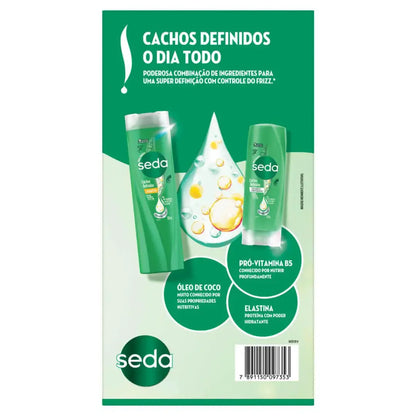 Kit Seda Cachos Definidos – Shampoo 300ml + Condicionador 190ml