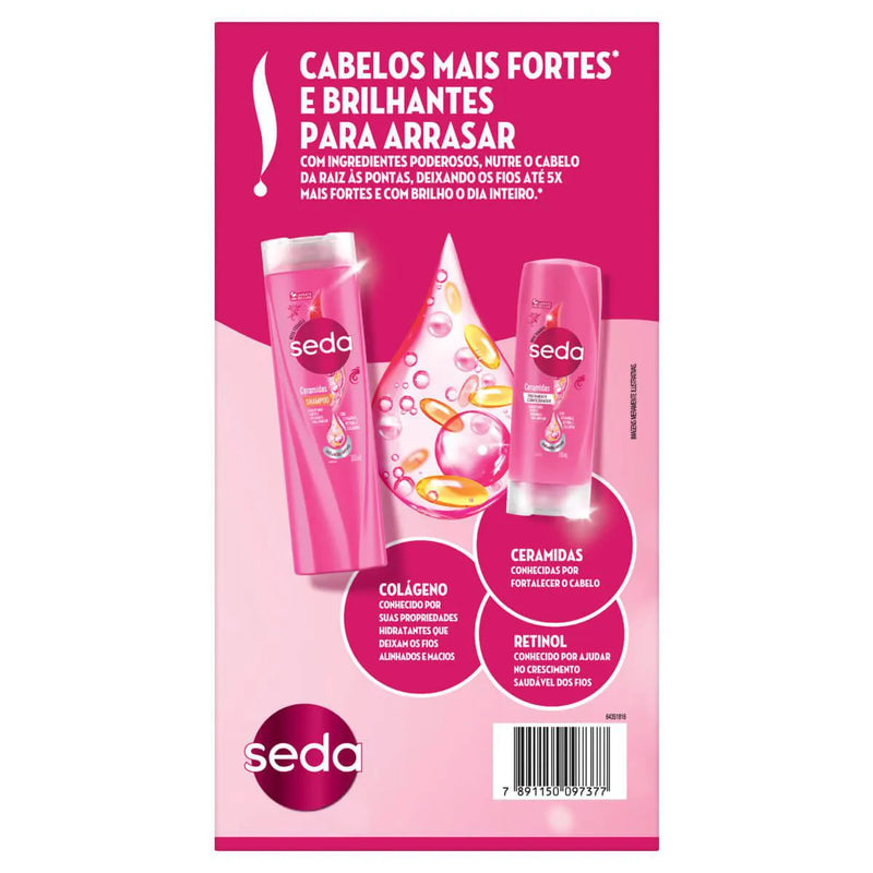 Seda Ceramides Kit - Shampoo 300ml + Conditioner 190ml