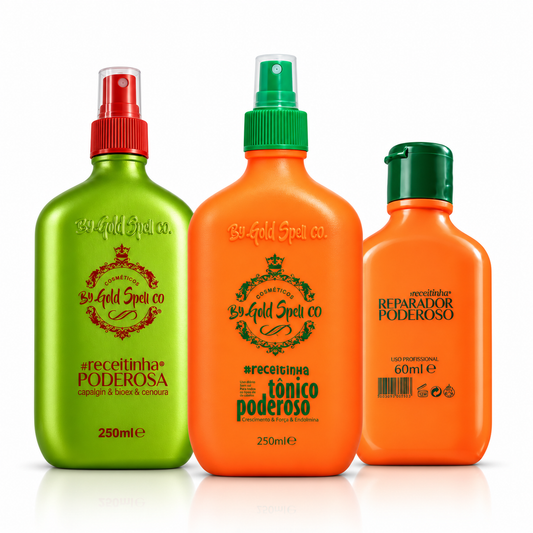 Kit #Receitinha Poderosa – Elixir + Tônico + Reparador Capilar