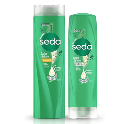 Kit Seda Cachos Definidos – Shampoo 300ml + Condicionador 190ml