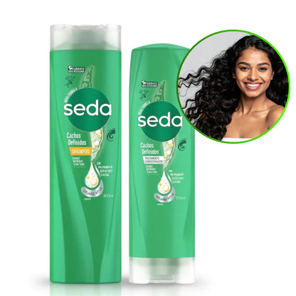 Kit Seda Cachos Definidos – Shampoo 300ml + Condicionador 190ml