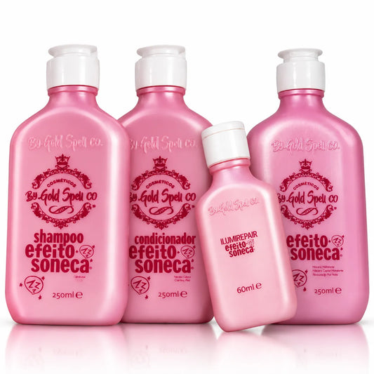 Linha Gold Spell Efeito Soneca – Shampoo, Condicionador, Máscara e Óleo Reparador