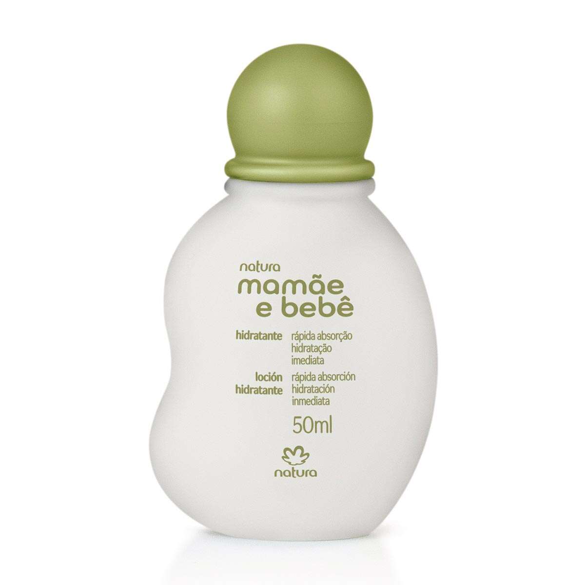 Kit Natura Mamãe e Bebê 3 Itens + Nécessaire Verde-claro – 50ml+ refil shampoo e condicionador