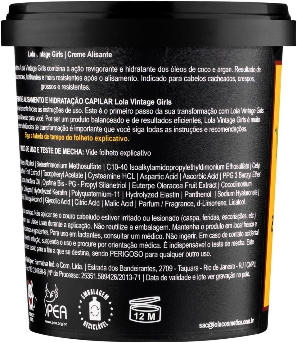 Lola From Rio Vintage Girls – Creme Alisante 850g