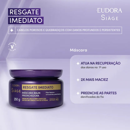 Máscara Balm Preenchedora Siàge Resgate Imediato 250 g