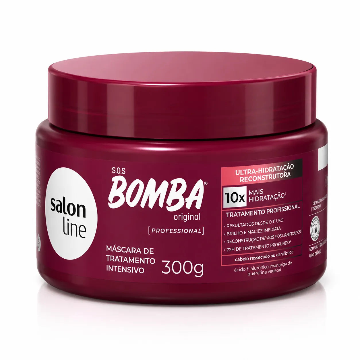 Máscara Bomba Ultra Hidratação e Reconstrução 300g – Salon Line