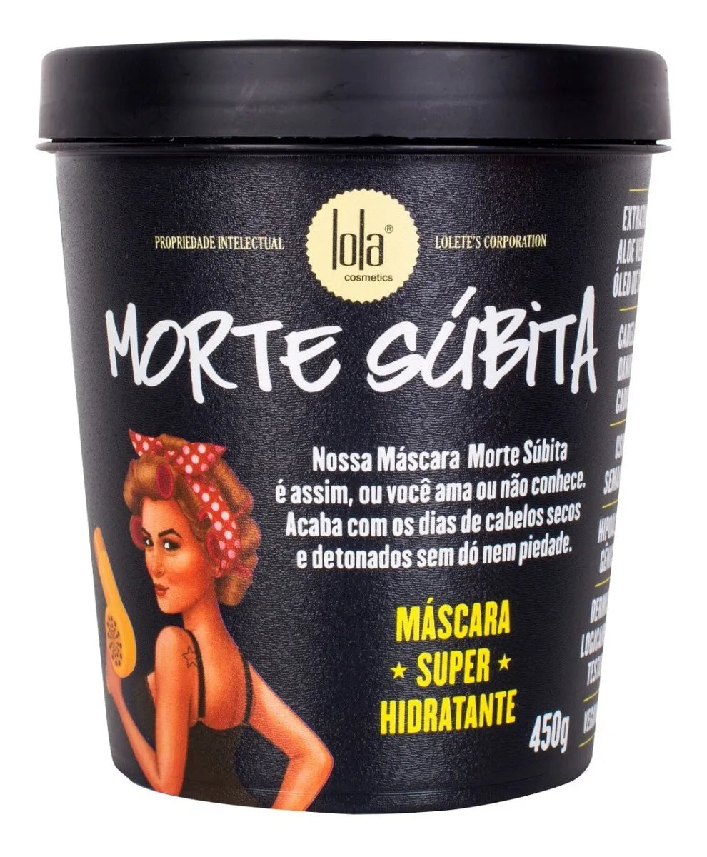 Máscara De Hidratação Morte Súbita 450g Lola Cosmetics – Hidratação Máxima Para Cabelos Danificados