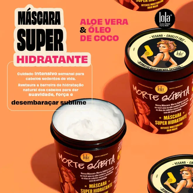 Máscara De Hidratação Morte Súbita 450g Lola Cosmetics – Hidratação Máxima Para Cabelos Danificados