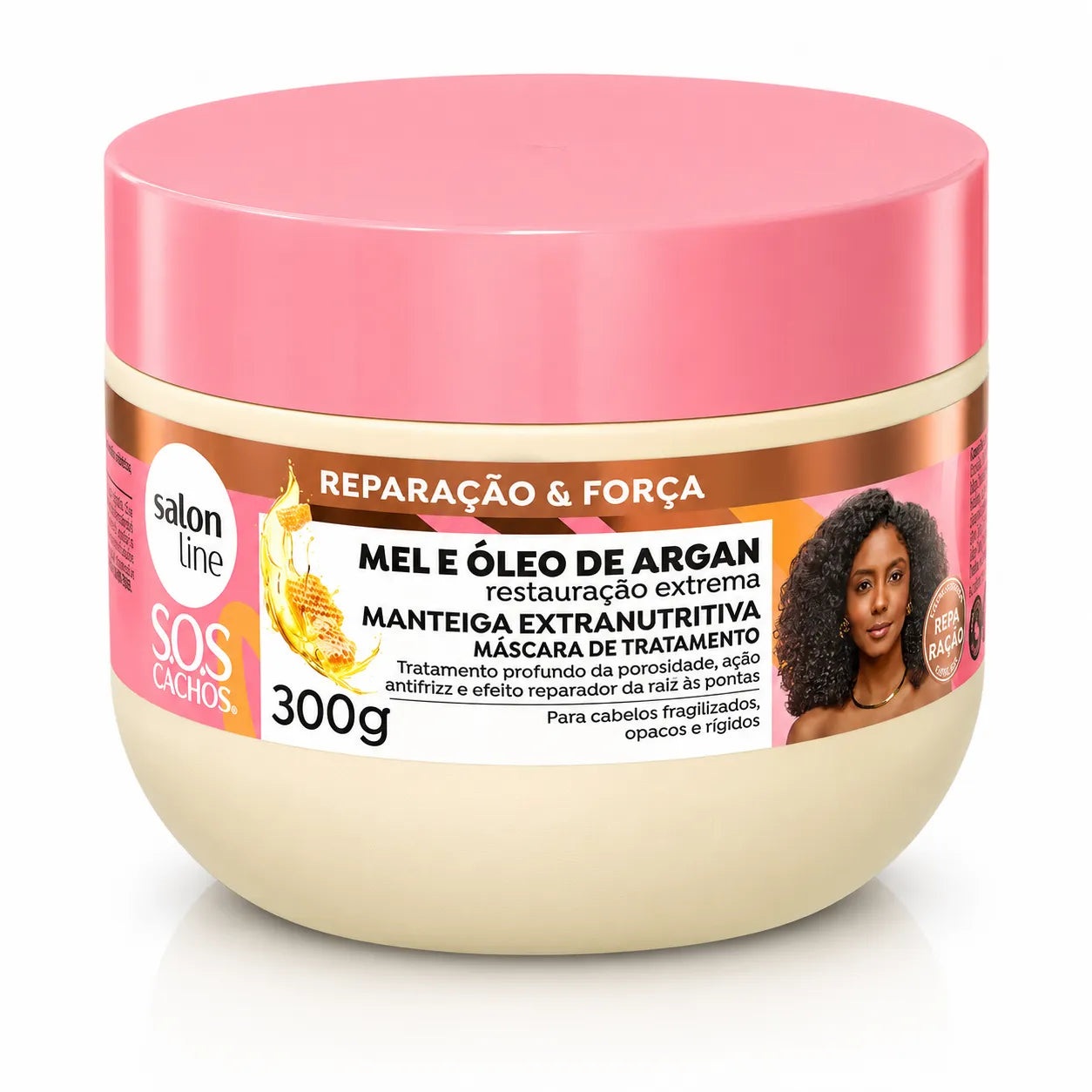 Máscara Mel e Óleo de Argan 300g – Salon Line