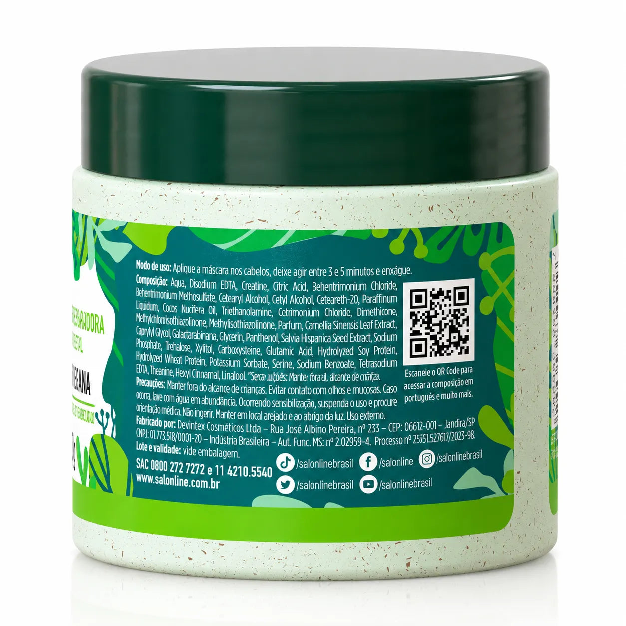 Máscara Reconstrução Reparadora 200g – Salon Line