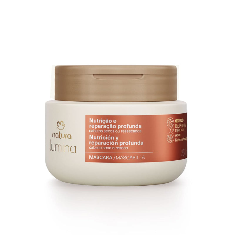 Sistema Lumina – Nutrição & Reparação Profunda para Cabelos Secos ou Ressecados