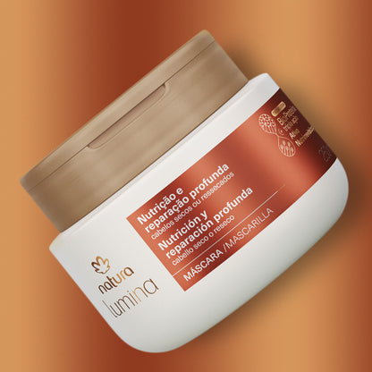 Sistema Lumina – Nutrição & Reparação Profunda para Cabelos Secos ou Ressecados