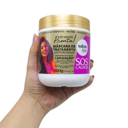 Máscara de Tratamento Antiporosidade Salon Line Sos Cachos