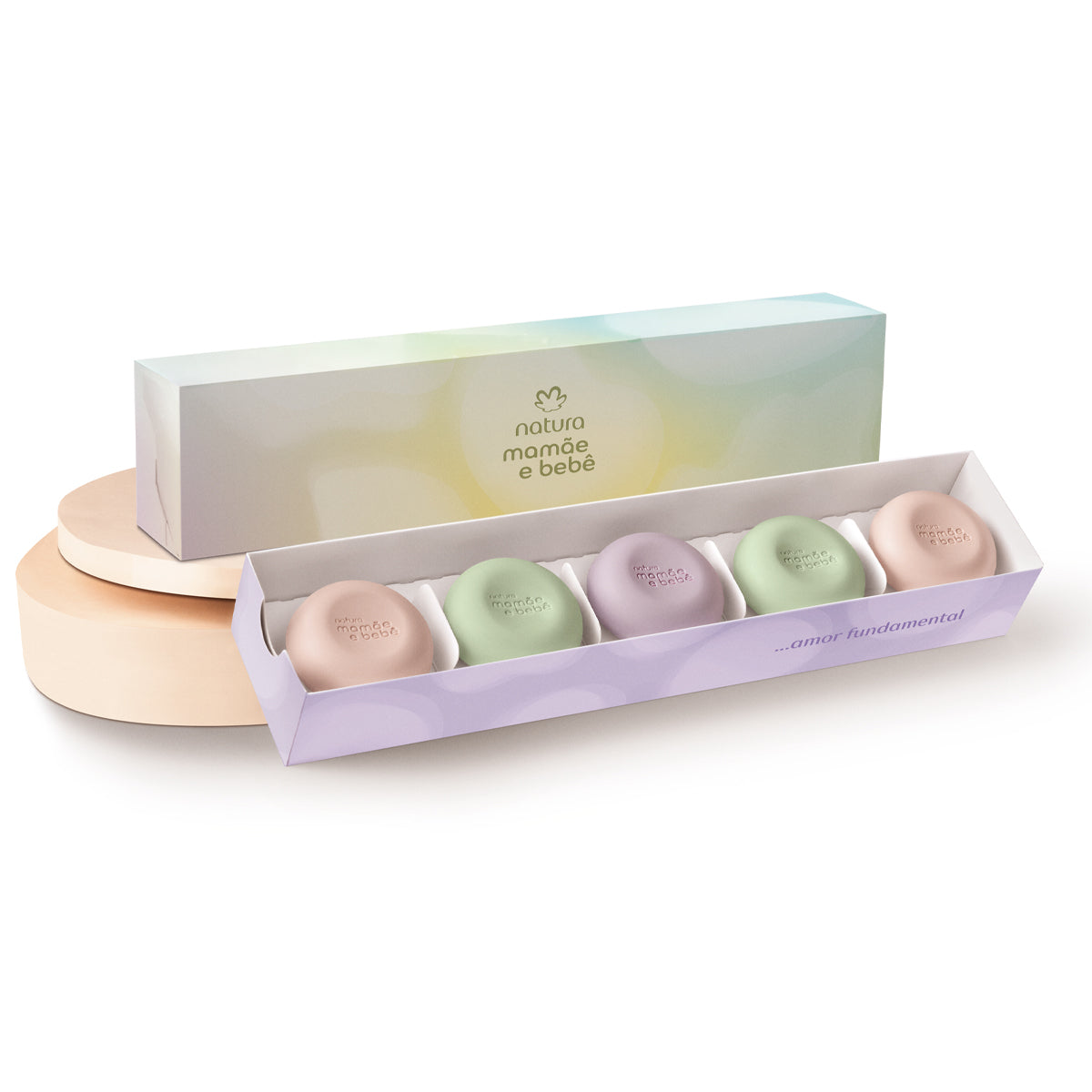 Minissabonetes em Barra Sortidos Mamãe e Bebê (5 unidades)