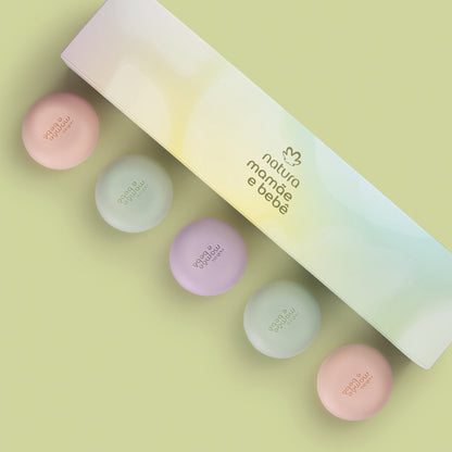 Minissabonetes em Barra Sortidos Mamãe e Bebê (5 unidades)