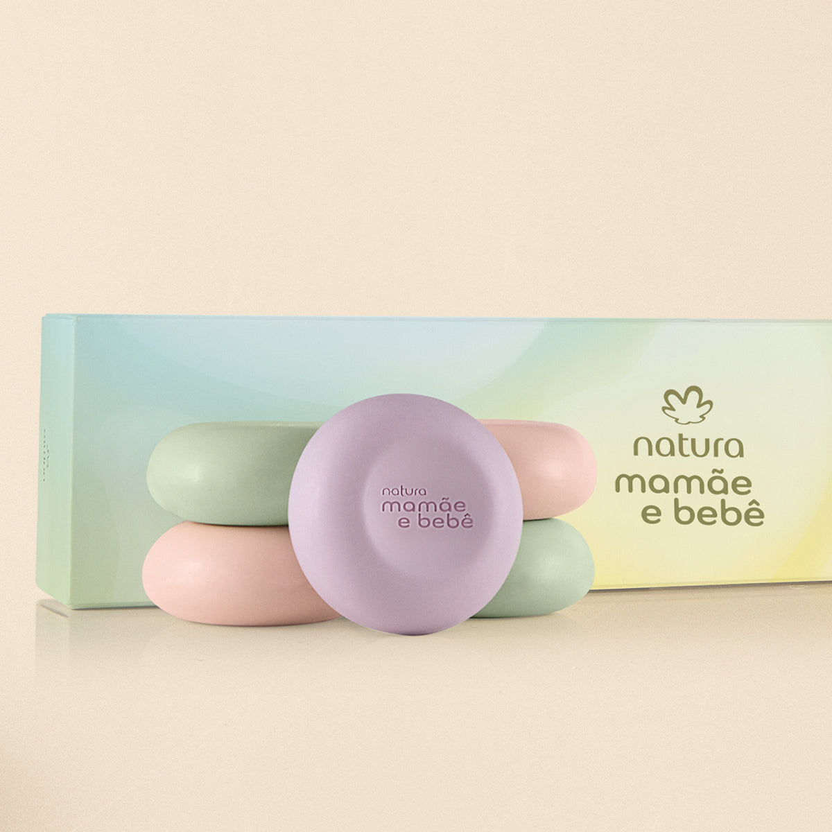 Minissabonetes em Barra Sortidos Mamãe e Bebê (5 unidades)