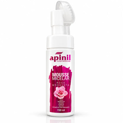 Mousse Micelar Rosa Mosqueta 150ml – Apinil Cosméticos