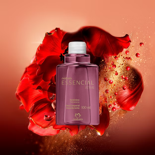 Natura Essencial (Atrai) Refil Desodorante Corporal Feminino 100ml – Proteção e Fragrância Floral